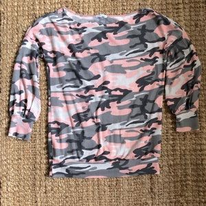 Pink camo blouse